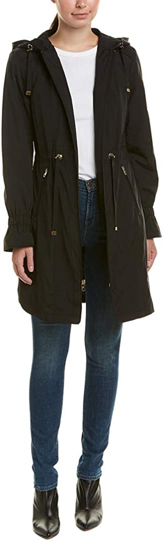 Cole Haan Women's Hooded Anorack Rain Coat