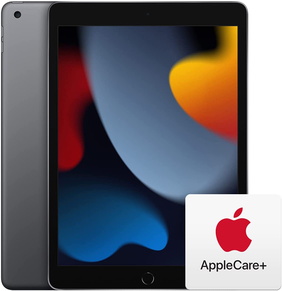 2021 Apple 10.2-inch iPad (Wi-Fi, 64GB) - Space Gray with AppleCare+ for iPad - 9th Generation (2 Years)