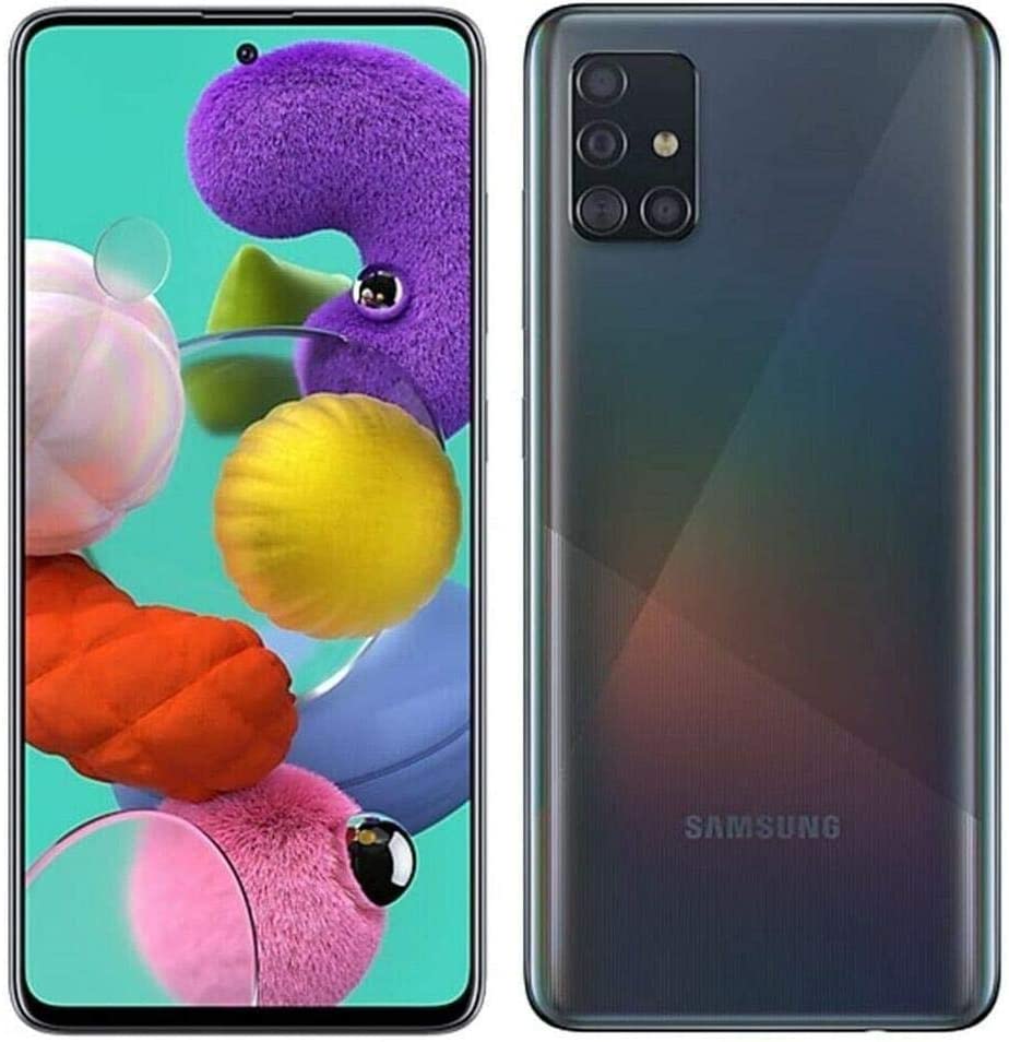 Samsung Galaxy A51 128GB (6.5 inch) Display Quad Camera 48MP A515U Black Unlocked (Renewed)