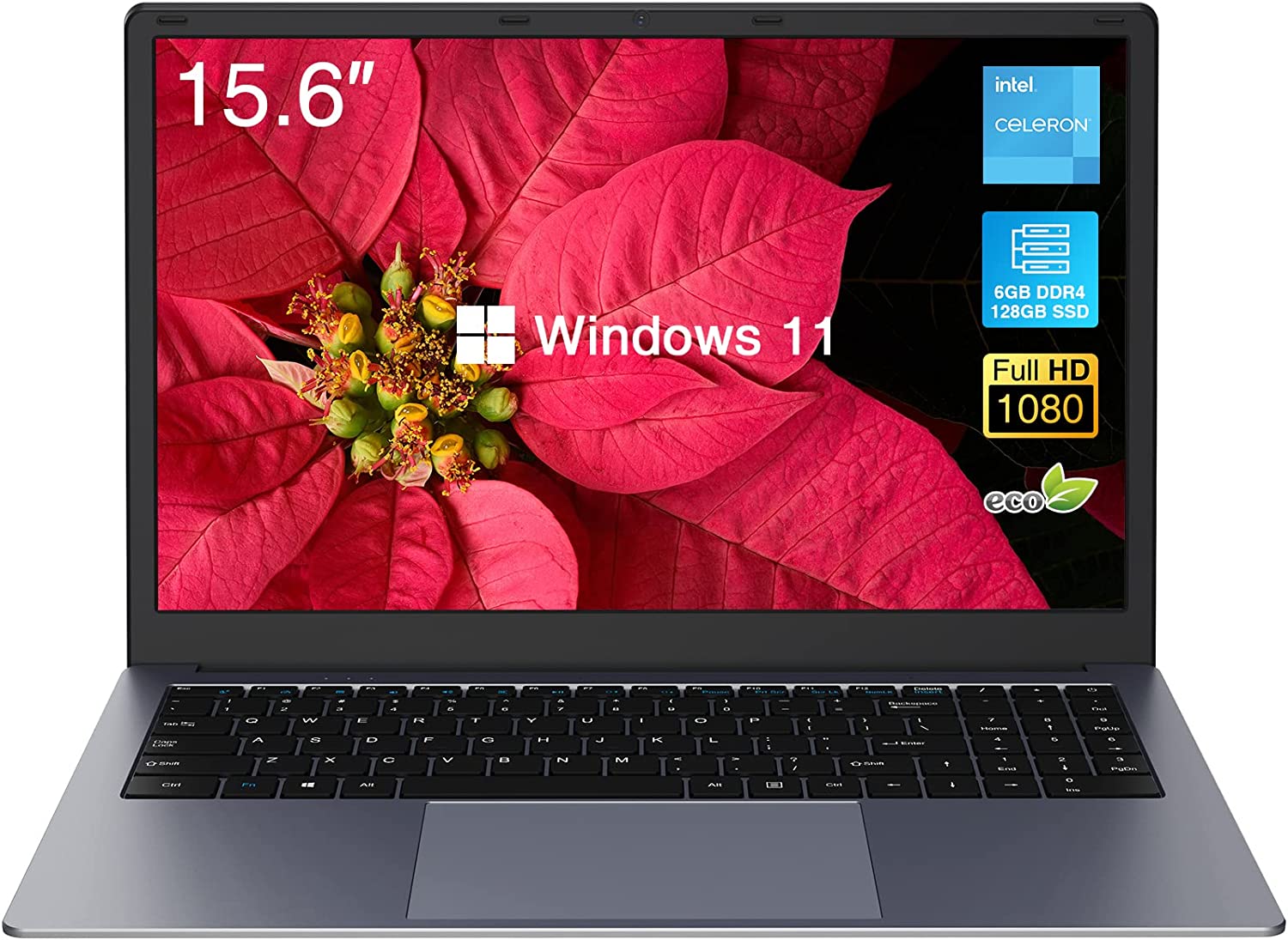 ???? ?????? BiTECOOL Windows 11 Laptop, 15.6” FHD Clear Display, Intel Celeron J4005 Dual Core, 6GB RAM and 120GB SSD Laptop Computer, 2.4G WiFi, BT4.0, Long Lasting Battery and Portable