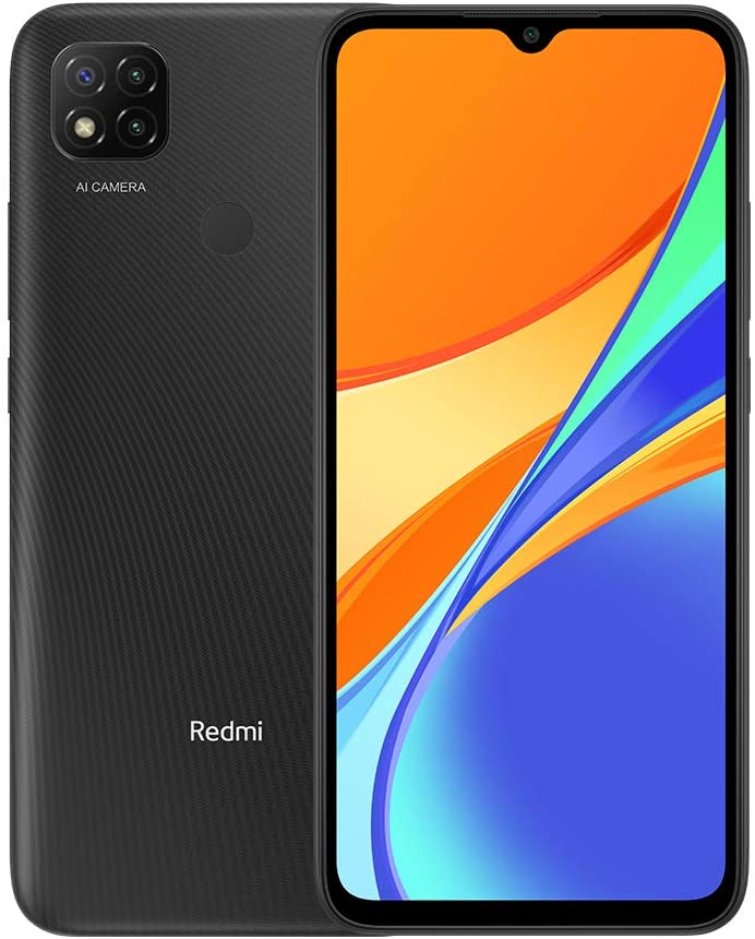 Xiaomi Redmi 9C Smartphone, 3 GB + 64 GB, 6.53 "HD + Dot Drop Display 5000mAh (typ), con Sblocco Faccial AI, 13 MP, Tripla Fotocamera, Grigio (Midnight Grey)