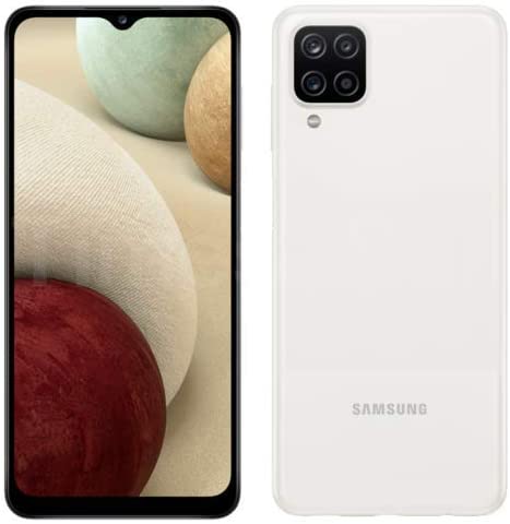Samsung A12 SM-A125F/DS, 4G LTE, International Version (No US Warranty), 128GB 4GB RAM, White - Unlocked (GSM Only | Not Compatible with Verizon/Sprint)