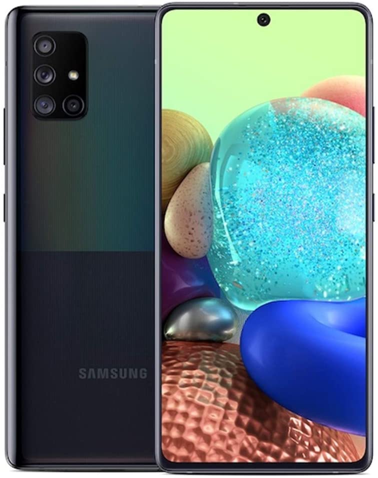 Samsung Galaxy A71 5G (128GB, 6GB) 6.7" AMOLED+, Snapdragon 765G, 4500mAh Battery, Global 5G Volte GSM AT&T Unlocked (T-Mobile, Metro, Straight Talk) A716U (Prism Cube Black)(Renewed)