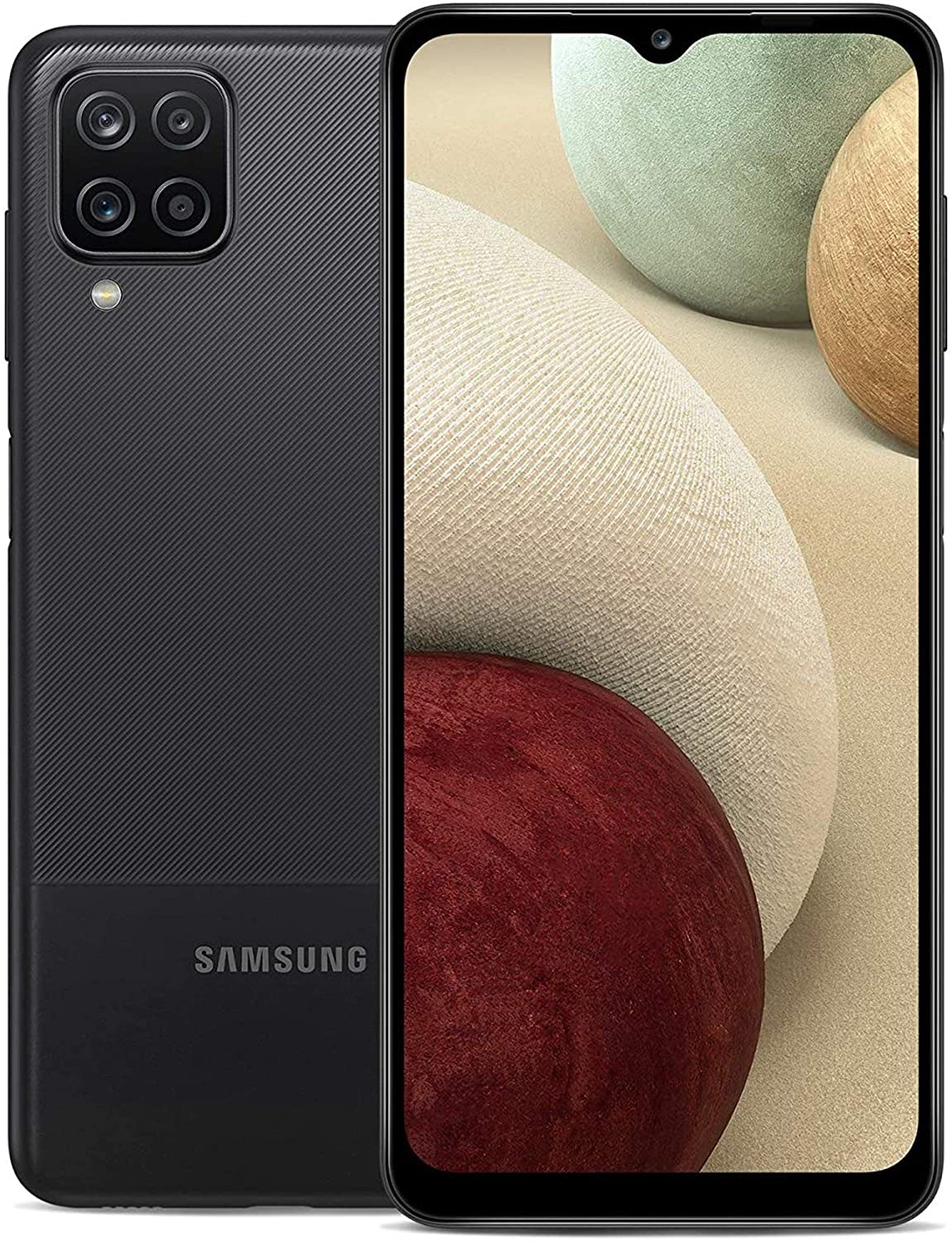 Samsung Galaxy A12 Nacho (64GB, 4GB) 6.5" HD+, Exynos 850, 48MP Quad Camera, Dual SIM GSM Unlocked Global 4G Volte (T-Mobile, AT&T, Metro) International Model A127M/DS (64GB SD Bundle, Black)