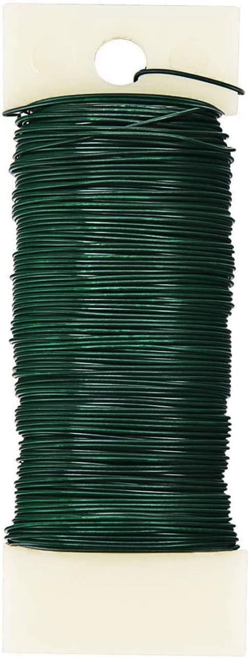 BEADNOVA Floral Wire 38 Yards Paddle Wire 22 Gauge Florist Wire Wreath Wire for Wreath Making Craft Floral Flower Arrangements Garland