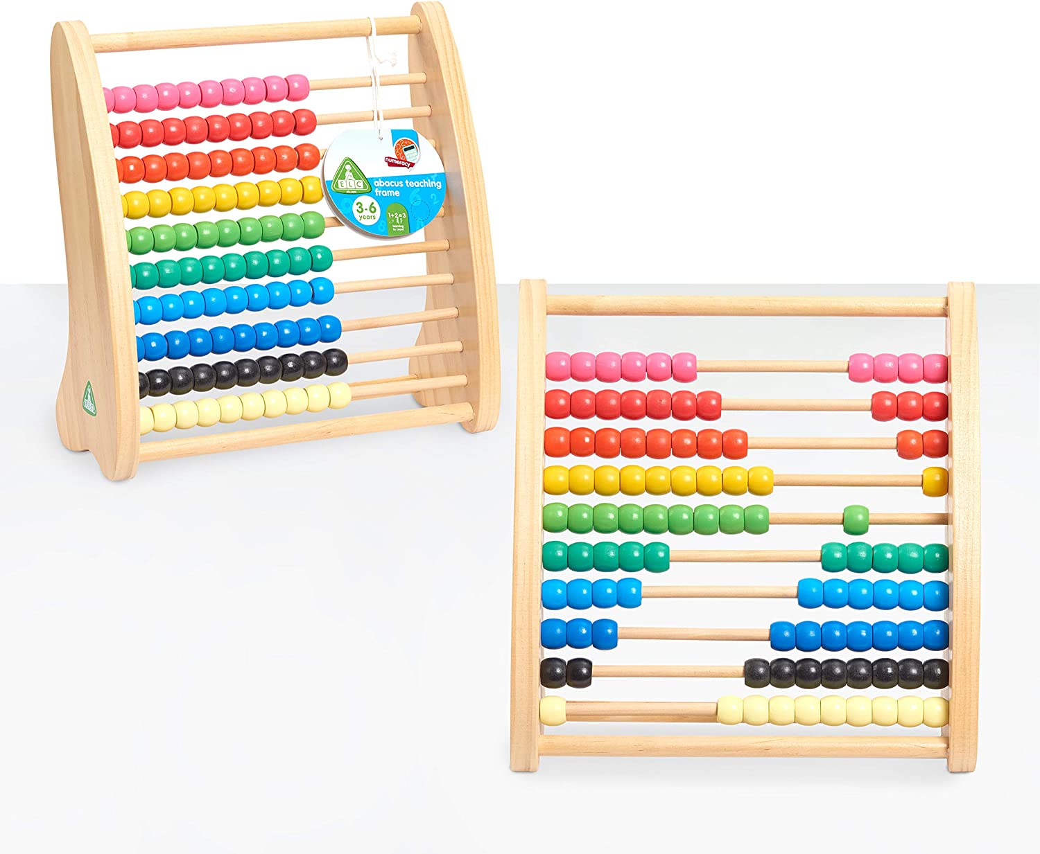 Early Learning Centre Abacus Teaching Frame, Hand Eye Coordination, Fine Motor Skills, Learning to Count Toys for Kids Ages 3+, Amazon Exclusive, by Just Play