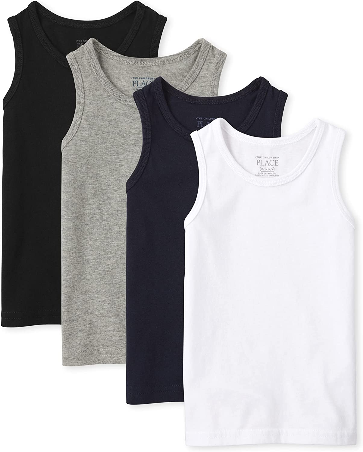 The Children's Place Baby 4 Pack and Toddler Boys Mix and Match Tank Top