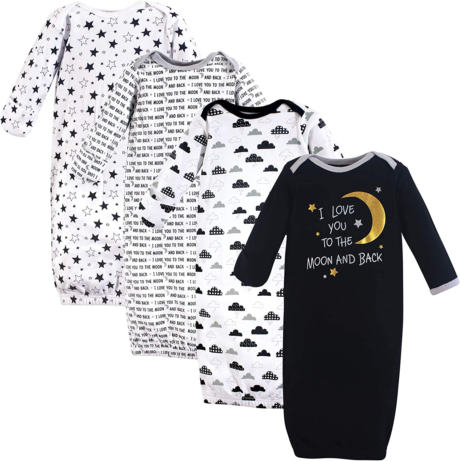 Hudson Baby Baby Girls' Cotton Gowns