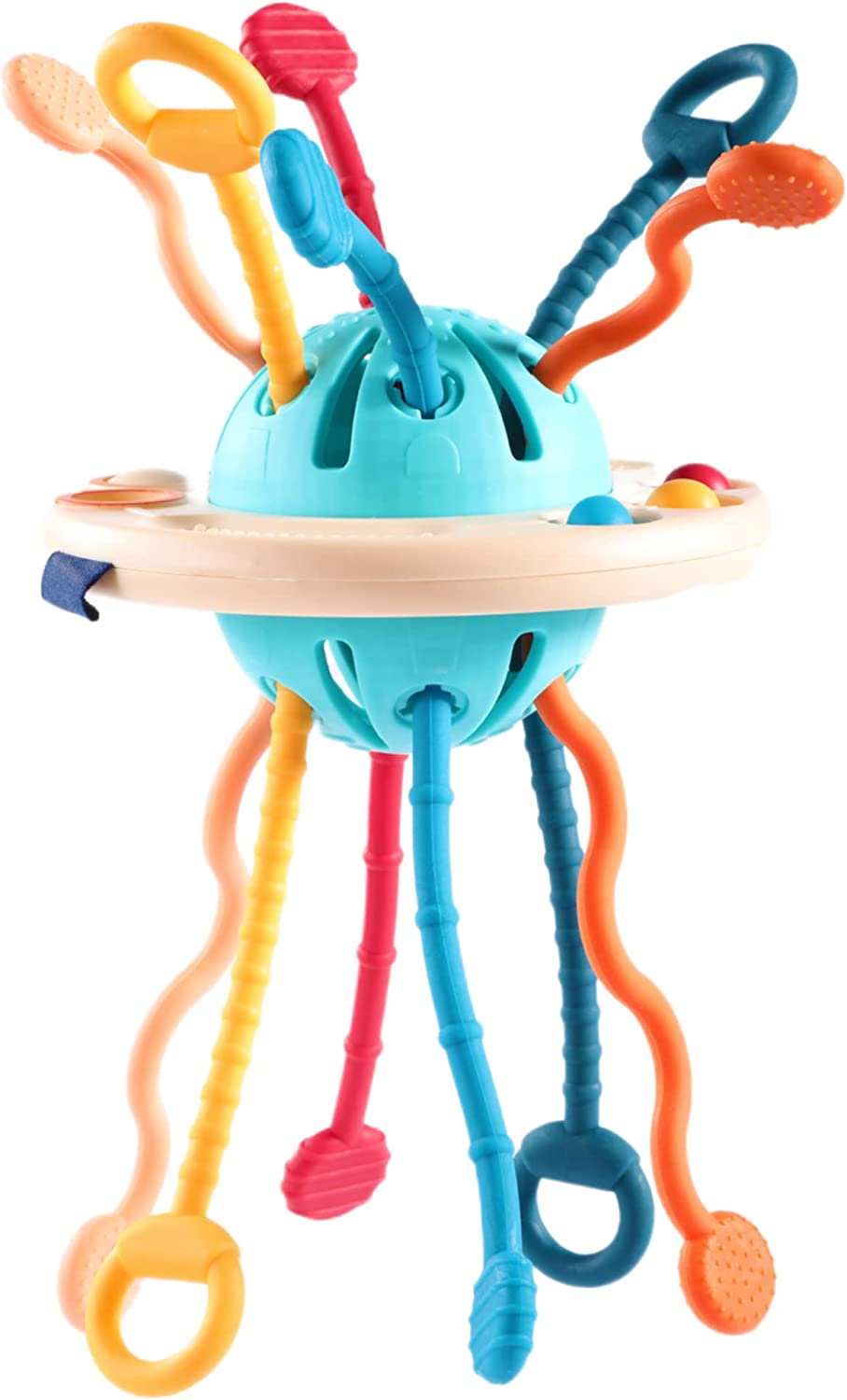 Vusnud Montessori Toys for Baby Sensory, Pull String Motor Skill Learning Baby Toy, for 1-3 Years Old (18+Months) Infants Toddlers Boys Girls