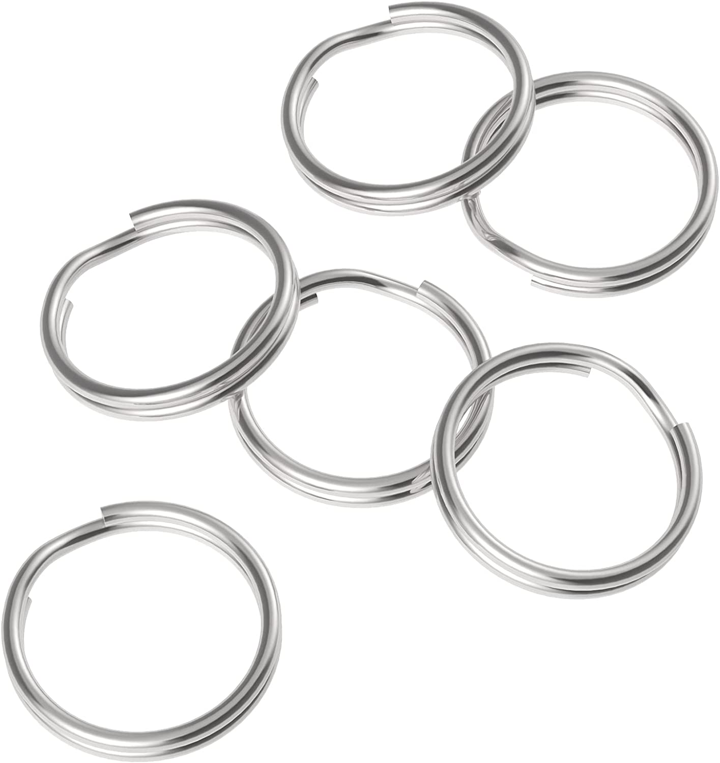 Pawfly 100 Pack 1/2 Inch Mini Split Jump Ring with Double Loops Small Metal Rings Connectors for Jewelry Necklaces Bracelets Earrings Crafts Ornaments and DIY Arts