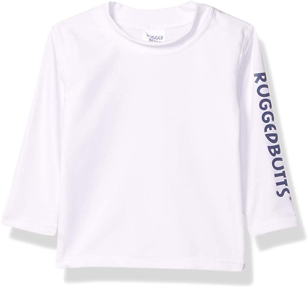 RUGGEDBUTTS® Baby/Toddler Boys Long Sleeve Rash Guard Swim Shirt w/UPF 50+