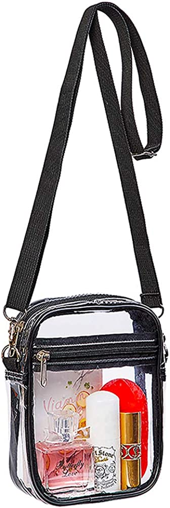 Clear Crossbody Purse Bag, Stadium Approved for Concerts, Festivals