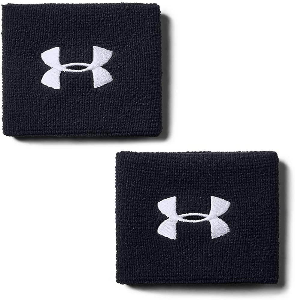 Under Armour Men's 3-inch Performance Wristband 2-Pack