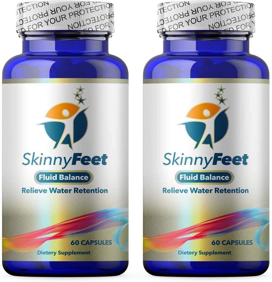 [2 Pack] Edema Swollen Ankle Legs Supplement Reduces Swelling Bloating Natural Water Pill Diuretic Helps Relieve Achy Swelling on The Legs Feet Calves Hands, Water Retention, Promotes Weight Loss