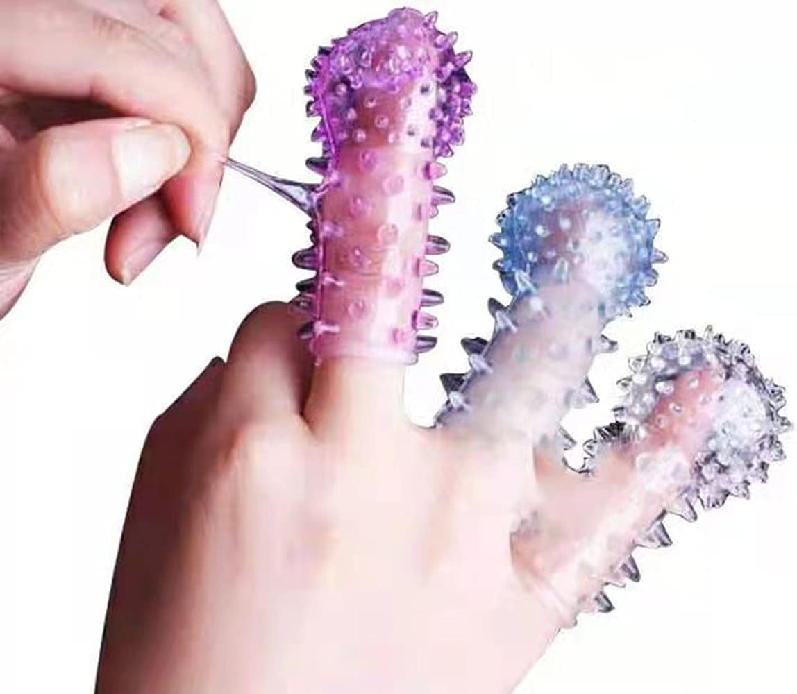 5pcs Finger Condom G-Spot Vagina Anus Anal Stimulate Masturbation Finger Type Sex Toy for Man Women