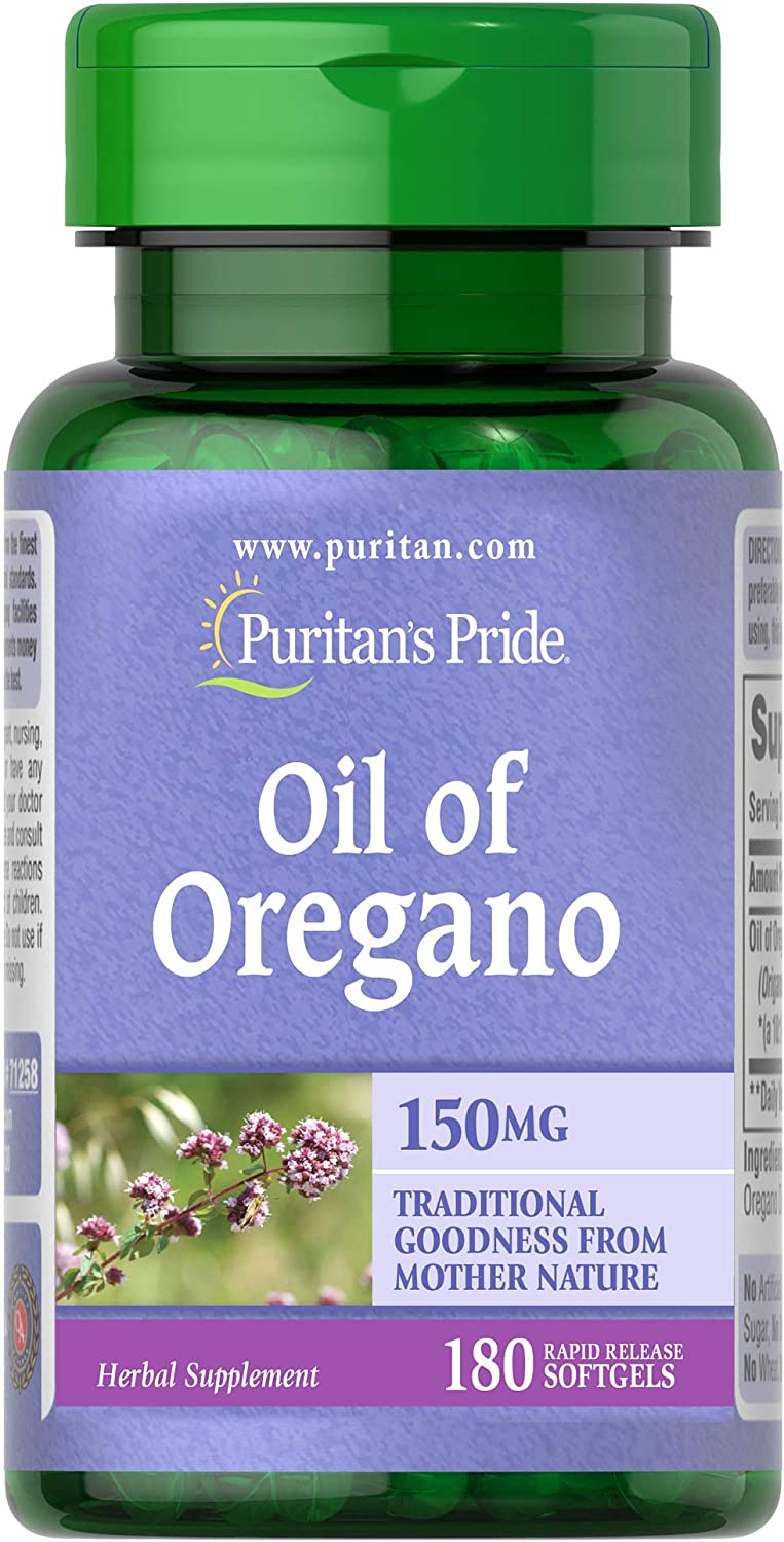 Oil of Oregano Extract by Puritan's Pride®, Contains Antioxidant Properties*, 150mg Equivalent, 180 Rapid Release Softgels