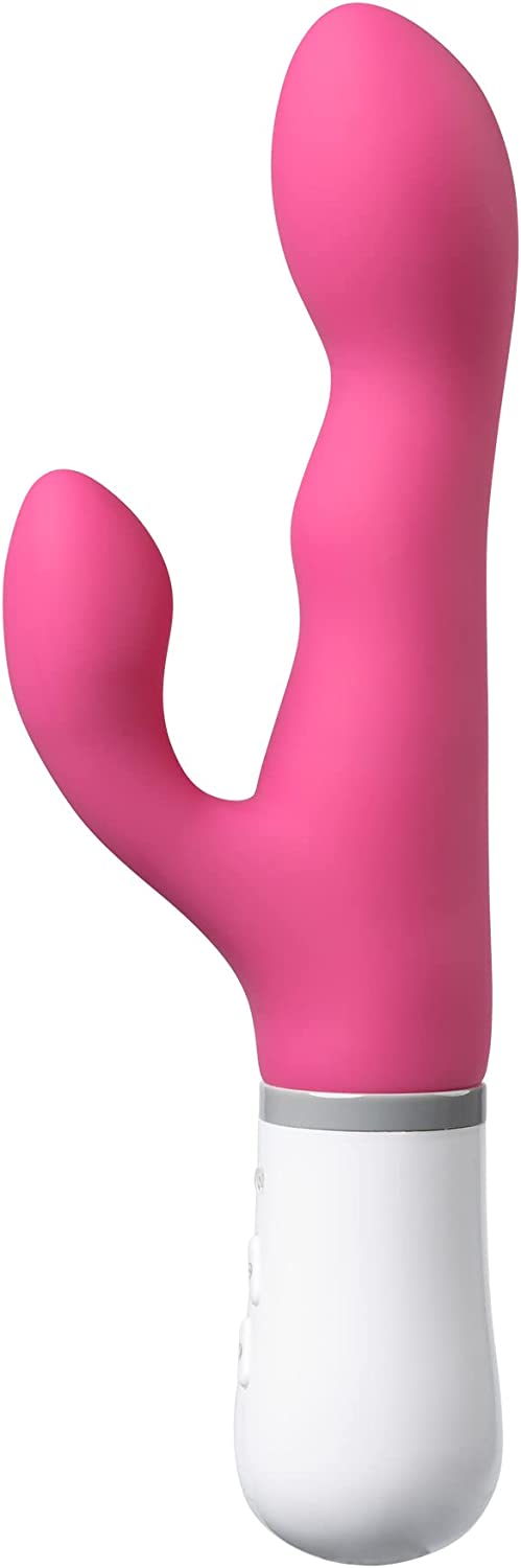 LOVENSE Nora Rabbit Vibrator with APP Control, Pink Thrusting Vibrator Rabbit with Dual Motor, Clitoral Stimulator Dildo Massager, Sex Toys for Women with Smartphone Wireless Bluetooth