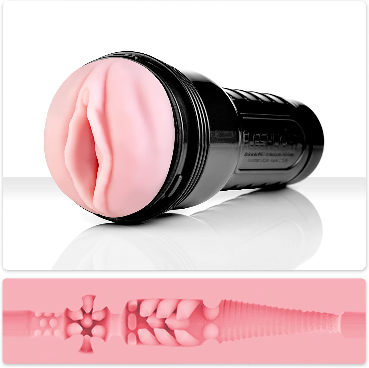 Fleshlight Pink Lady Destroya | Men's Sex Toy | Realistic Male Masturbator | in Durable and Discreet Black Case