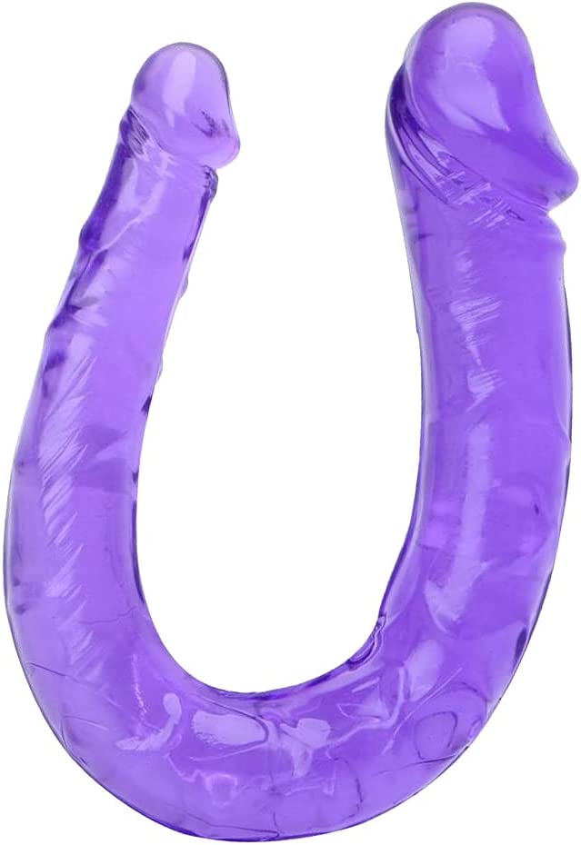 Adult Sex Toy Waterproof Jelly Double Dongs Top Sex Realistic Dildo Penis Cock Anal Butt Plug Massager G-Spot Stimulation Orgasmic Thrusting AV Wand Stick Sex Adult Toys Magic Wands for Women Men Love