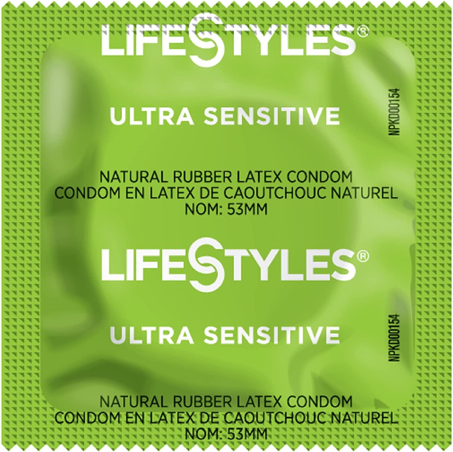 Lifestyles Ultra Sensitive Condom - Lubricated Latex Condom- (Pack of 100)
