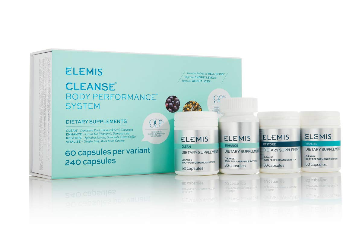 ELEMIS Cleanse* Body Performance System, Dietary Supplements,60 Count (Pack of 4)