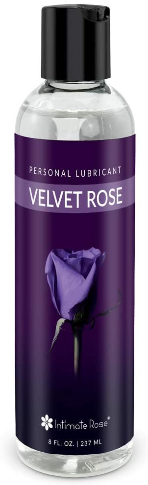 Velvet Rose Intimate Lubricant Vaginal Moisturizer 8oz - Personal Lubricant Water Based Lube for Women Pleasure & Couples