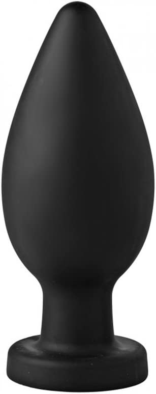 Master Series Colossus XX-Large Silicone Anal Suction Cup Plug, Black (AD398)