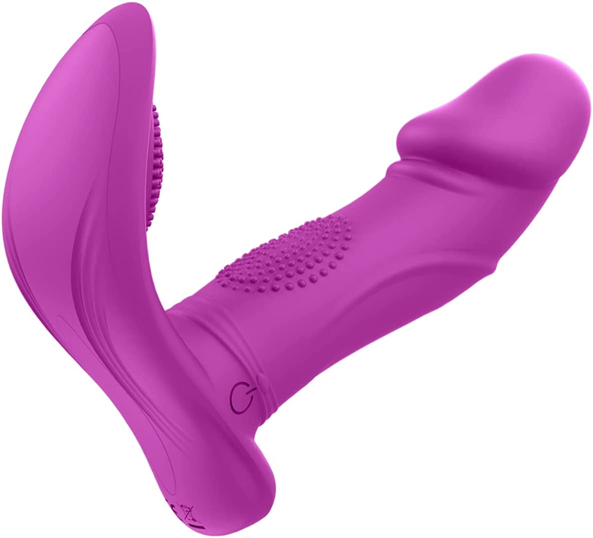 Wiggling Wearable Vibrator Mimic Finger - SEXY SLAVE Sam Quiet Panty Vibrator with Remote, 3 Wiggling & 7 Vibration G Spot Vibrator, Sex Toys for Women(Purple)