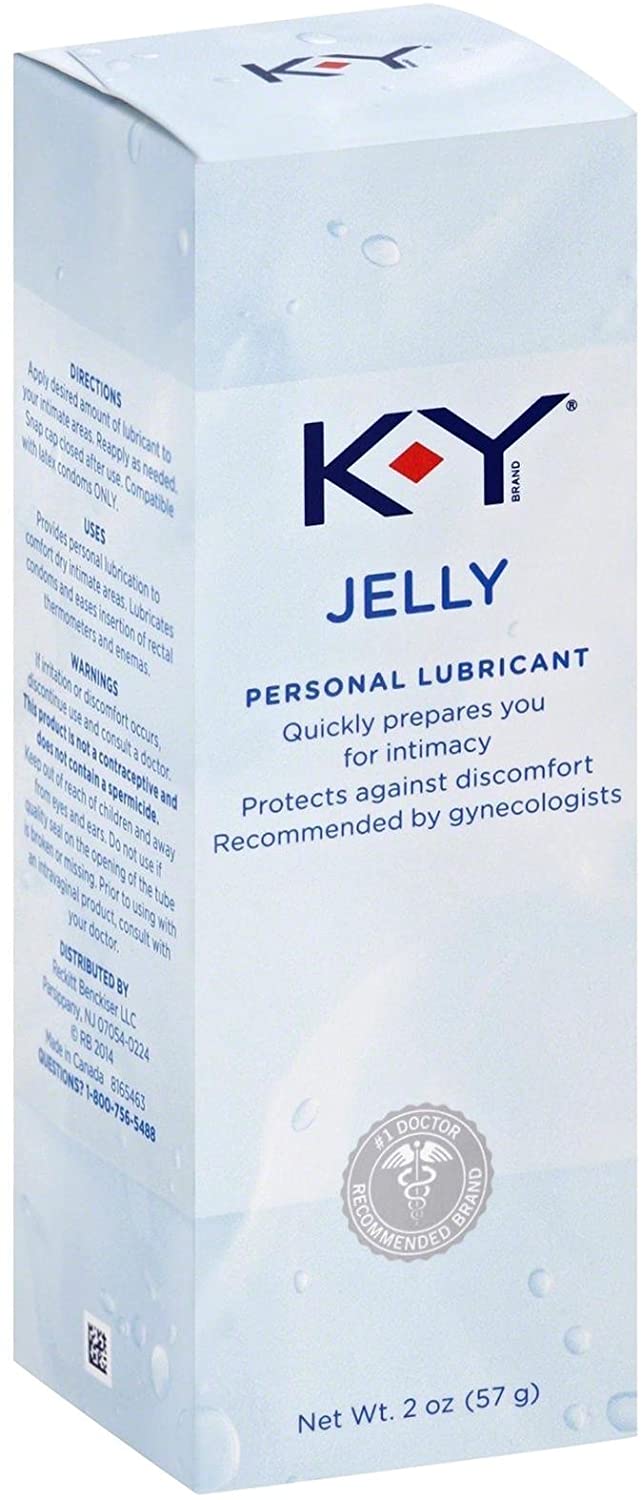 K-Y Jelly Personal Lubricant (2oz), Premium Water Based Lube For Men, Women & Couples