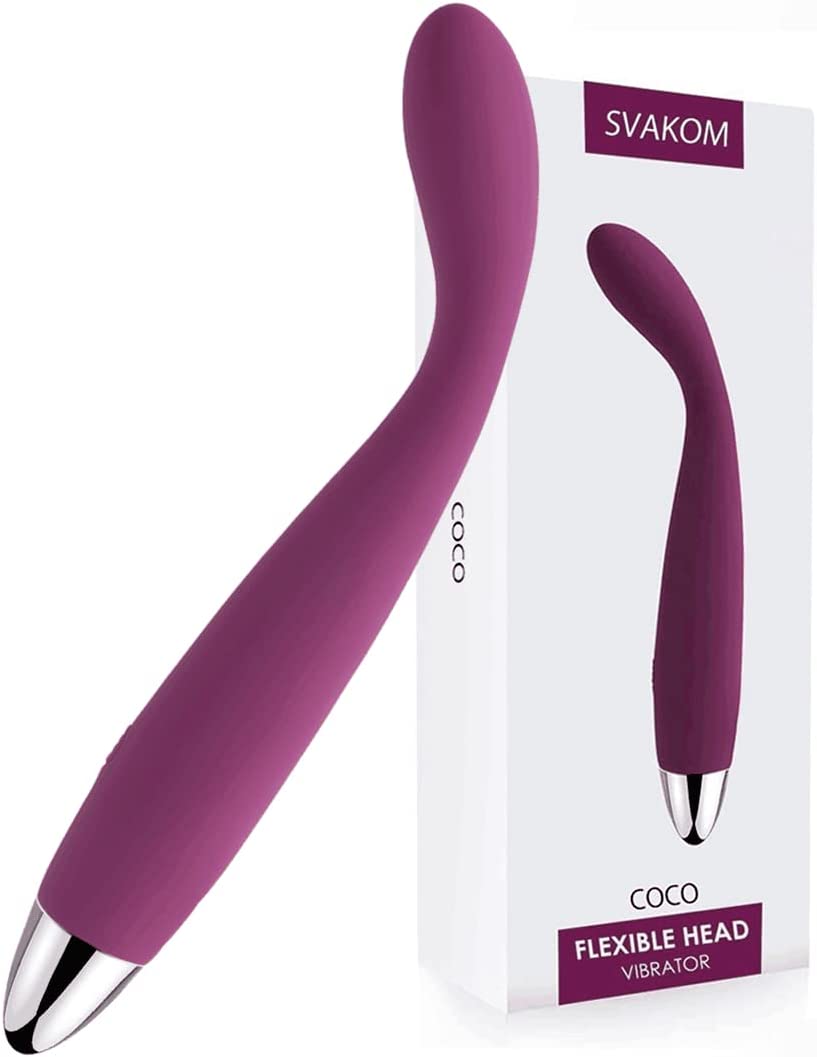 SVAKOM COCO G Spot Vibrator - 8 Seconds to Orgasm Finger Shaped Waterproof Vibes for Women - 25 Vibrations Clitoris Nipple Vagina Massagers - Adult Female Sex Toys