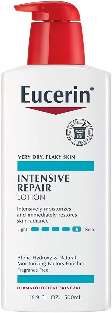 Eucerin Intensive Repair Body Lotion, Lotion for Very Dry Skin, 16.9 Fl Oz Pump Bottle
