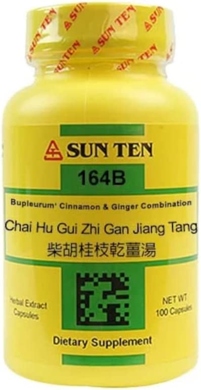 Sun Ten - Bupleurum, Cinnamon & Ginger Combination Capsules/Chai Hu GUI Zhi Gan Jiang Tang/柴胡桂枝乾薑湯