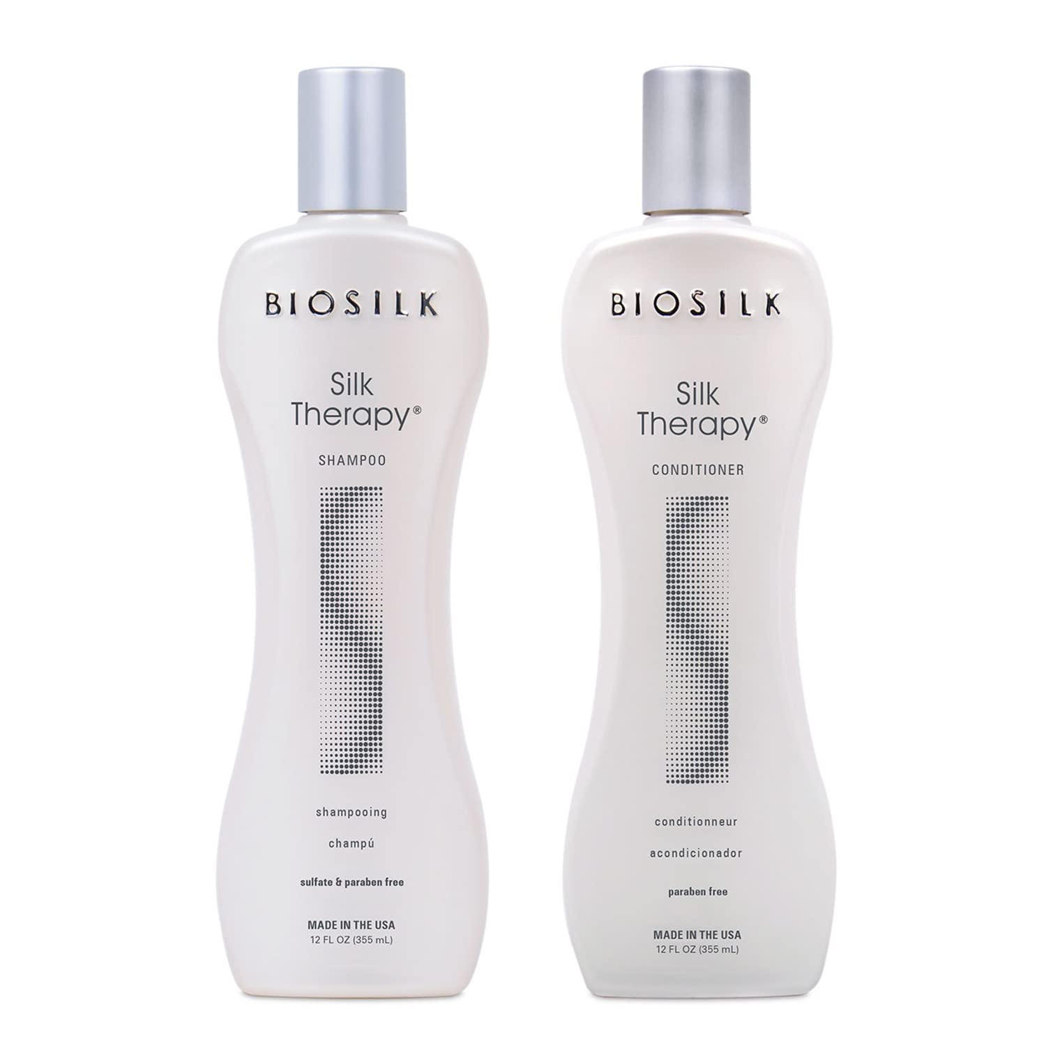 BIOSILK Silk Therapy Duo Set Shampoo and Conditioner 12 Oz
