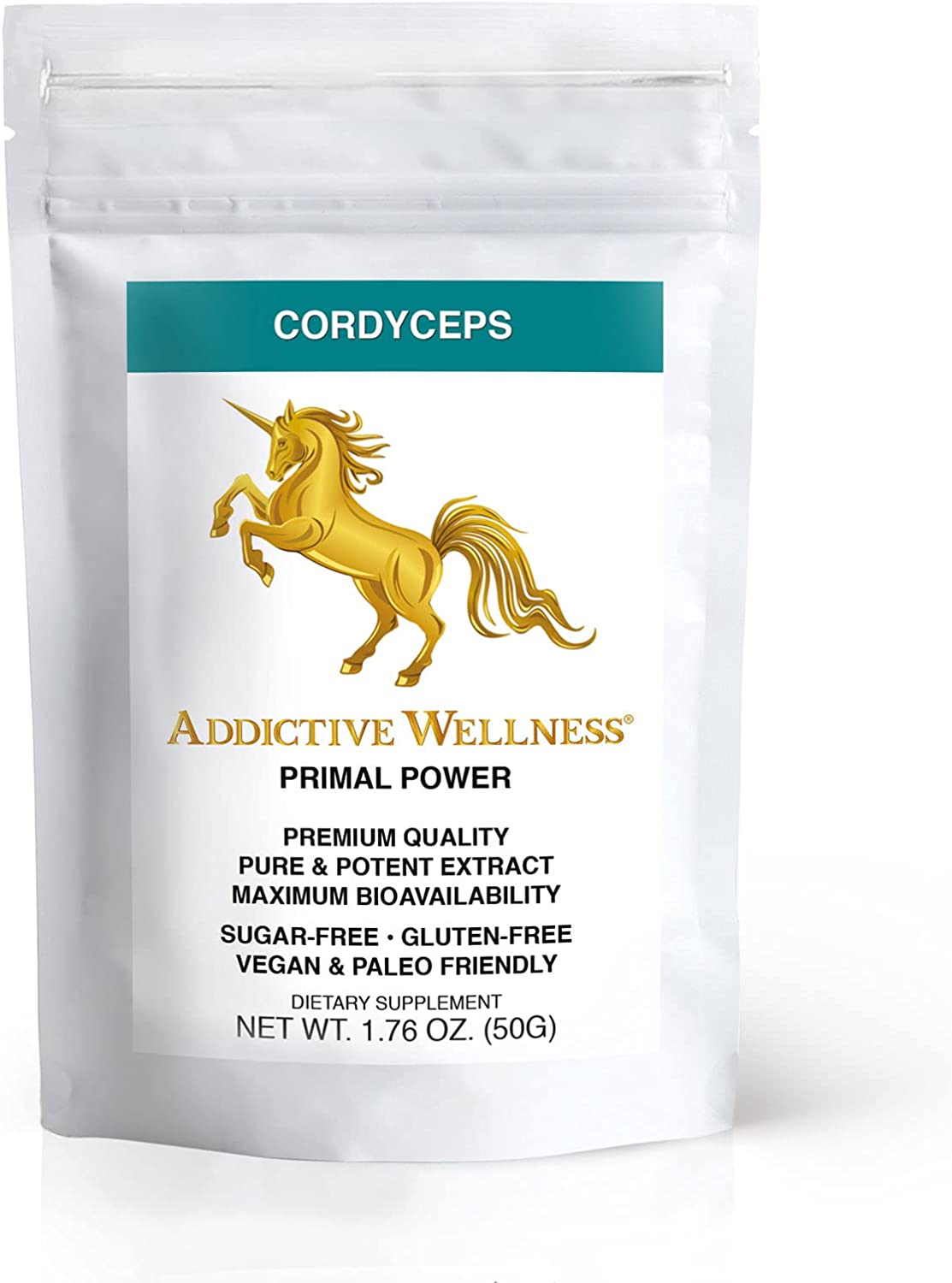 Addictive Wellness Cordyceps CS-4 Extract Powder - Pure & Potent
