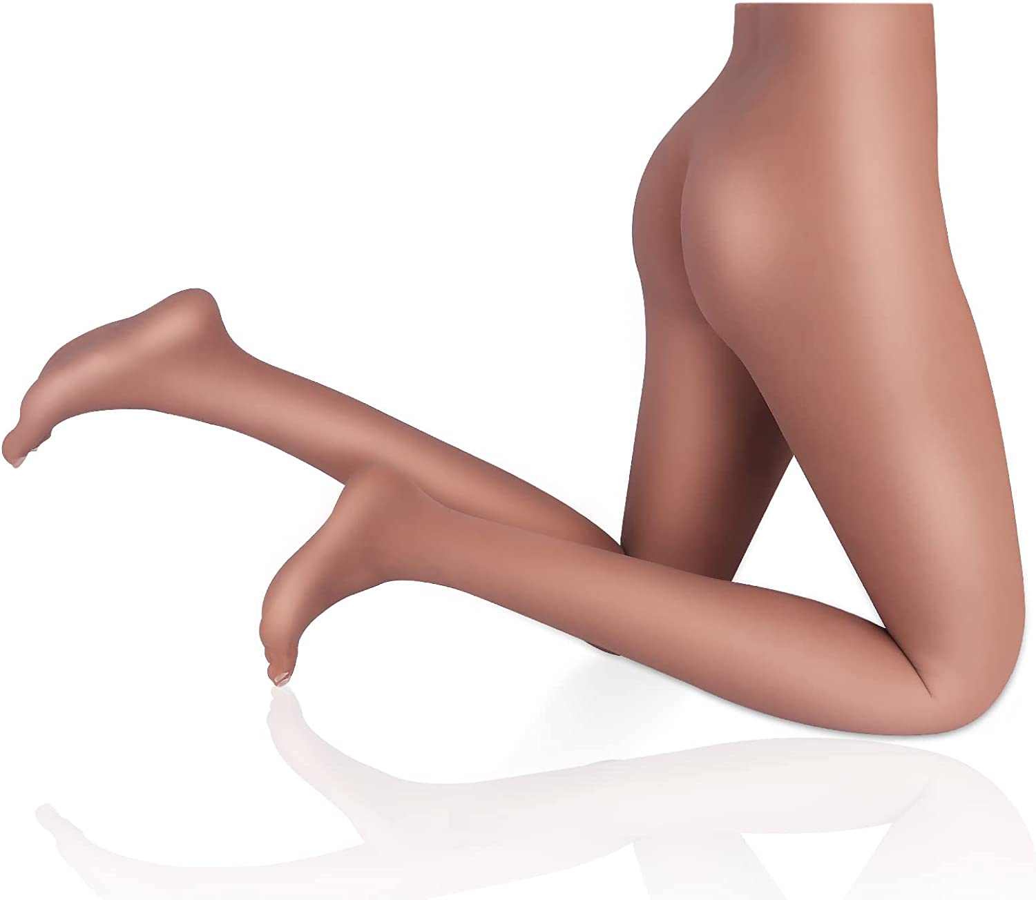 15.4 LB Sex Doll Full Size Sex Leg Torso Love Doll Masturbation Lifelike Pussy Ass with Vaginal Anal Sex Toy for Men (1-Flesh) (2-Brown)