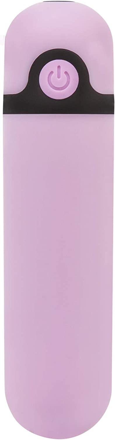 Pure Love 3.5 Inch Rechargeable Bullet Vibrator Purple, Waterproof, 10 Functions, Adult Sex Toy