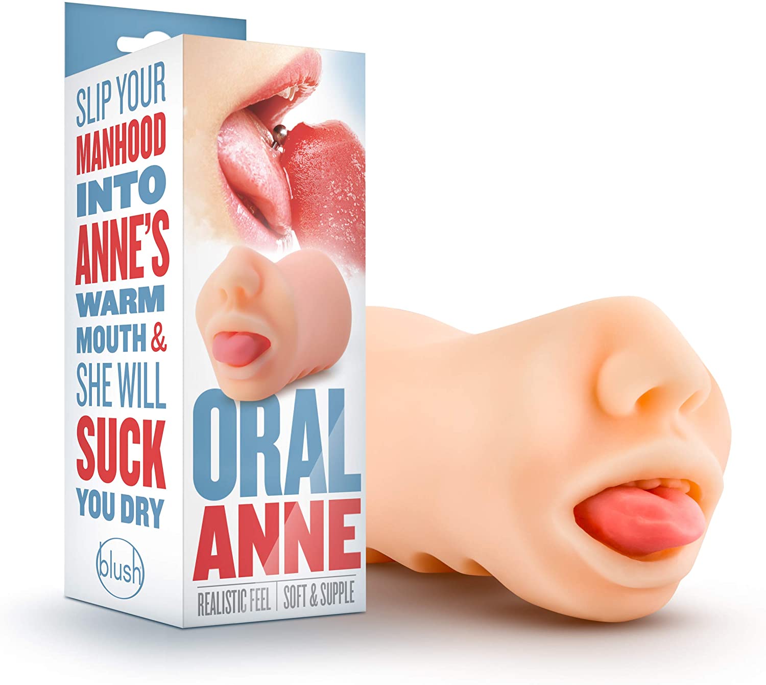 Blush Realistic Mouth Blow Job Masturbator Stroker